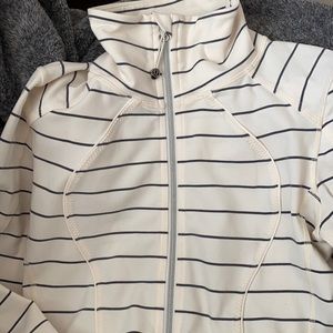 Lululemon striped zip up sweatshirt jacket